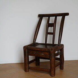 【中古】Antique Chinese HandCarved Wood Mini Chair / 19th Centuryインテリア アンティーク ヴィンテージ 家具 雑貨