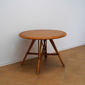 【中古】French Rattan Side Table / France / 1960s インテリア ラタン サイドテーブル フランス ヴィンテージ