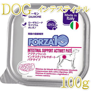 最短賞味2027.3・フォルツァ10 犬 アクティウェット インテスティナル サーモン(胃腸)100g fo13666 正規品