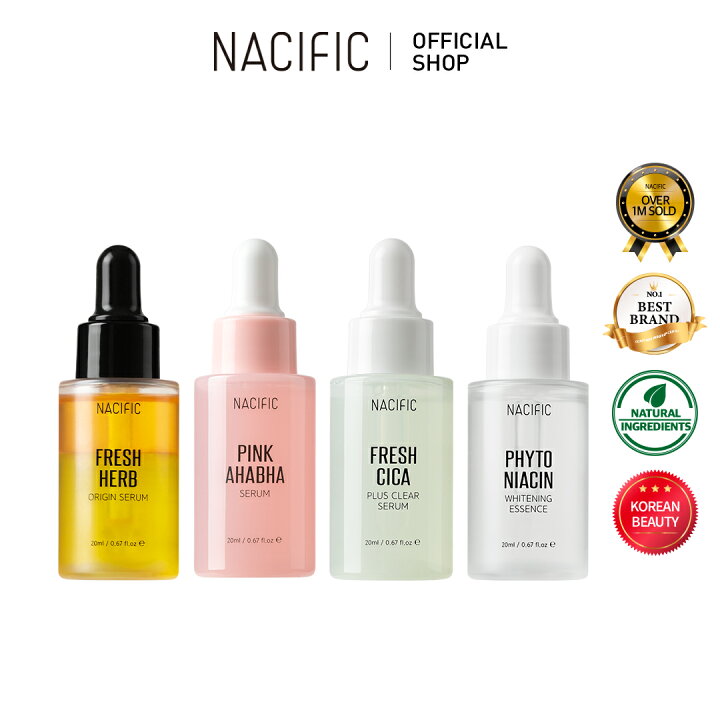 楽天市場 公式 Nacific セラムミニサイズmlセット ネシフィック 韓国コスメ 韓国スキンケア スキンケア ニキビ 美白 シカ 角質ケア 毛穴ケア 肌荒れ 高保湿 ケア 肌質 肌別 乾燥 オイリー肌 トラブル肌 混合肌 持ち運び 鎮静 トラブル肌ケア 潤い美容液 Nacific