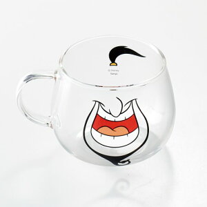 Disney ディズニー 耐熱ガラス・マウスマグ 耐熱ガラスマグ(アラジン ジーニー) 直径約9.5×7.5cm(容量約420ml) 耐熱ガラス コーヒー 紅茶 ジュース 内祝い 結婚内祝い 出産内祝い 景品 結婚祝い 引