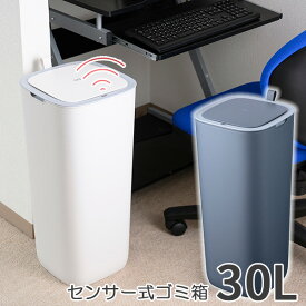 ゴミ箱 モランディスマートセンサービン 30L グレー ふた付きごみ箱 EKO ゴミ箱 正方形 蓋付き ペット用 ウイルス対策 センサー式ゴミ箱 自動開閉 おしゃれ 人気 ダストボックス リビング 赤ちゃん ペット オムツ 39ショップ買いまわり 39ショップ買い回り クーポン配布中