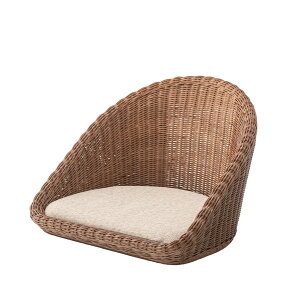 フロアチェア ラタン フロアチェア ブラウン (完成品) フロアチェア 東谷 azumaya おしゃれ 家具 インテリア ラタン ラッカー塗装 ポリプロピレン ポリエステル ライトファニチャー 座椅子 背