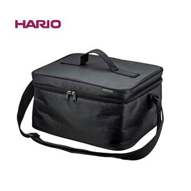 ハリオ V60 アウトドアコーヒーバッグ HARIO OUTDOOR O-VCB-B ドリップに必要な器具 一式収納可能 camping キャンプ CAMP ブラック 鞄 アイテム携帯