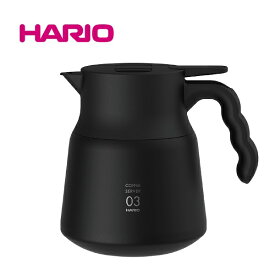 HARIO V60 保温 ステンレスサーバー PLUS 600 VHSN-80-B ブラック（ハリオ） ドリップポッド ハリオ 保温 珈琲