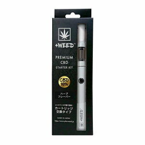 プラスウィード スターターキット 1ml 10% ハーブフレーバー CBD +WEED 日本製 電子タバコ 電子たばこ「メーカー直送代引き不可」