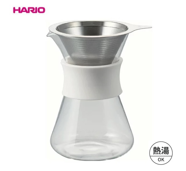 化粧箱入りでギフトにもオススメ Simply HARIO ハリオ グラス コーヒーメーカー 1-2杯用 400ml S-GCM-40-W