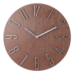 壁掛け時計 電波時計 掛け時計 北欧 シンプル 木目調 インテリア 秒針なし 手動 かべ掛け 電波掛け時計 30cm/35cm 自動受信 お洒落 軽量 モダン コンパクトサイズ 寝室 自宅 部屋 装飾 部屋飾り
