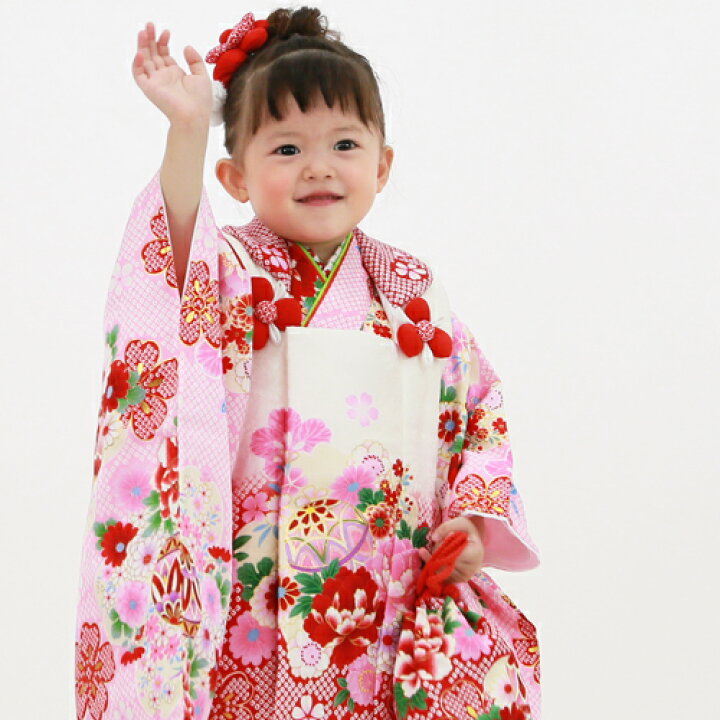楽天市場】七五三 着物 3歳 正絹 選べる全8柄 高級正絹被布セット祝着 
