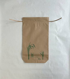 (即納) 100枚-200枚 クラフト米袋 5kg バンド付A − 一色本店