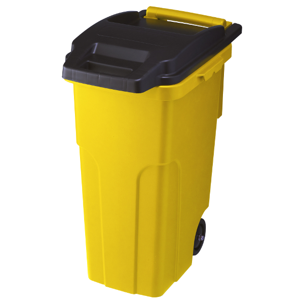 ふた付き ゴミ箱 キャスターペール 2輪 45c2 青/赤/黄から選択 幅34.8cm×奥行54.6cm×高さ66.6cm 45リットル − リス |  ナジャ工房