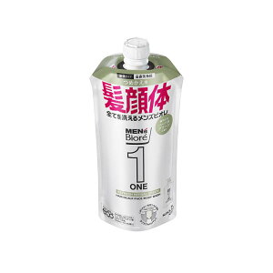 花王 メンズビオレONE オールインワン全身洗浄料 爽やかなハーバルグリーンの香り つめかえ用 340ML