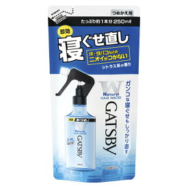 【エントリーでポイント10倍】マンダム ギャツビー 寝ぐせ直しウォーター つめかえ用 250ml【2024/5/23 20時 - 5/27 1時59分】