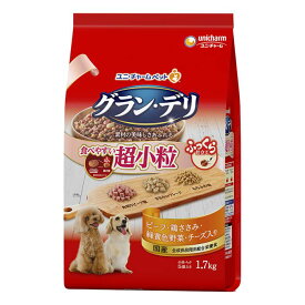 【エントリーでポイント10倍】ユニ・チャーム グラン・デリふっくら仕立て食べやすい超小粒 1.7kg【2024/5/23 20時 - 5/27 1時59分】