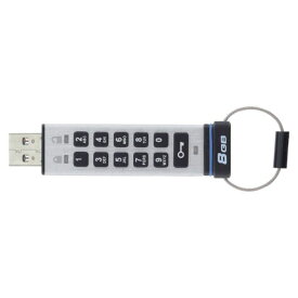 (T)エレコム セキュリティUSBメモリ　10Key付　USB3.0　8GB 1309308