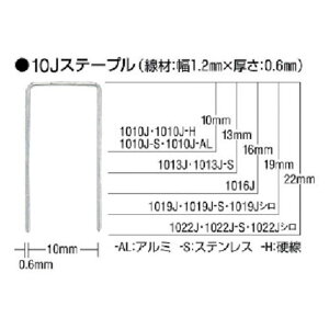 MAX ステープル 肩幅10mm 長さ22mm 5000本入り 1022J