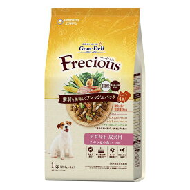 【エントリーでポイント10倍】ユニ・チャーム Gran　Deli　Frecious　アダルト成犬用　チキン&小魚入り　1kg【2024/5/23 20時 - 5/27 1時59分】