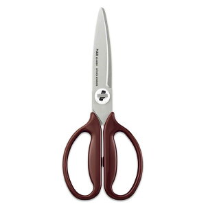 PLUS フィットカットカーブ 料理ハサミ カカオブラウン
