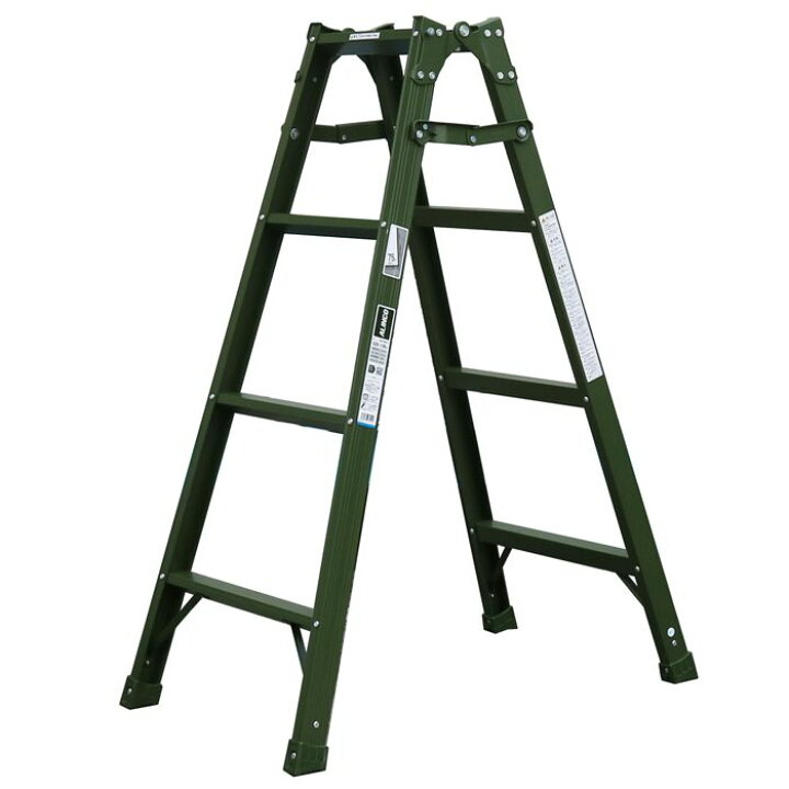 楽天市場】ナフコ はしご兼用脚立 120cm SZK12K カーキ : ホー 