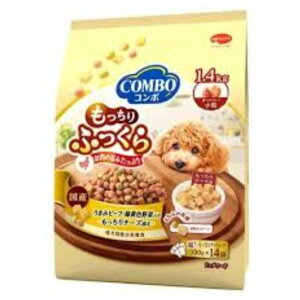 日本ペット COMBO コンボドッグ もっちりふっくら お肉の旨みたっぷり 1.4kg うまみビーフ・緑黄色野菜入り・もっちりチーズ添え 成犬用総合栄養食