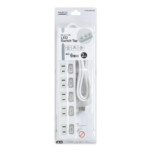 LED6���X�C�b�`�^�b�v 2m KS-6LS02W