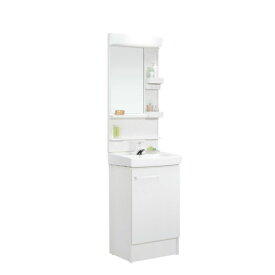 LIXIL D7シリーズ　洗面化粧台セット　1面鏡　間口500mm　シングルレバー水栓　ホワイト MD7X4-501XFS+D7N6-504／VP1W