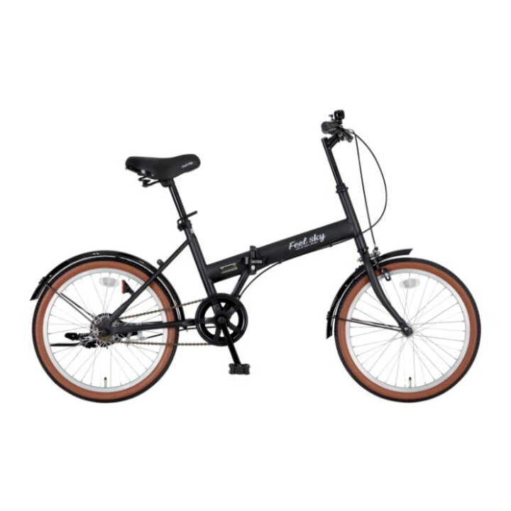 楽天市場】Feel sky 折畳自転車（シングル）20 マットブラック : ホー 