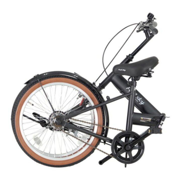 楽天市場】Feel sky 折畳自転車（シングル）20 マットブラック : ホー 