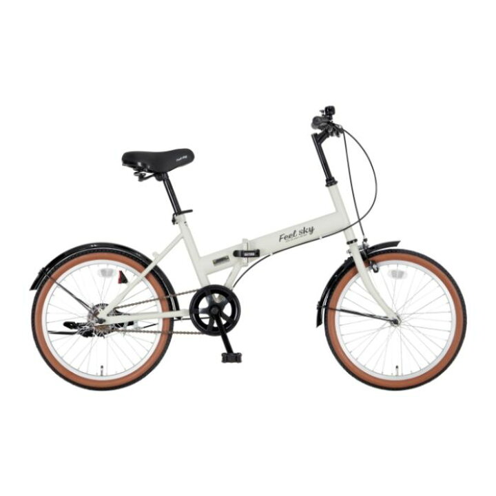 楽天市場】Feel sky 折畳自転車（シングル）20 マットライトグレー 