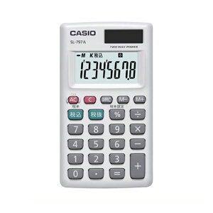 CASIO �J�[�h�^�C�v�d��@�Ōv�Z�@8�� SL-797A-N
