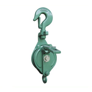 HHH 強力型滑車一車スナッチ フック型100mm