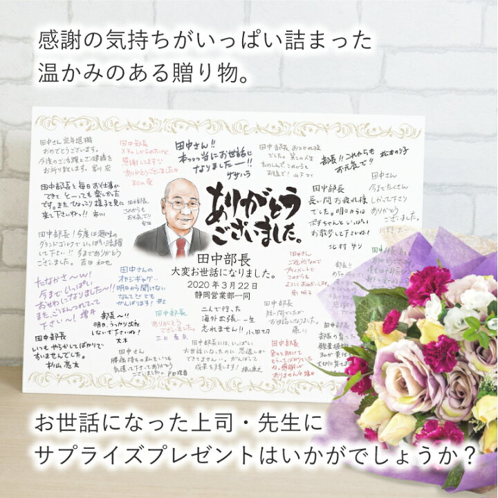楽天市場 送別会 色紙 寄せ書き 似顔絵寄せ書きボードa3サイズ 似顔絵 プレゼント 名入れ ギフト プレゼント 退職祝い 定年退職 記念品 男性 女性 写真 写真から似顔絵 オーダー メッセージ 誕生日 サプライズ お祝い 10営業日出荷 名入れプレゼント 名札工房