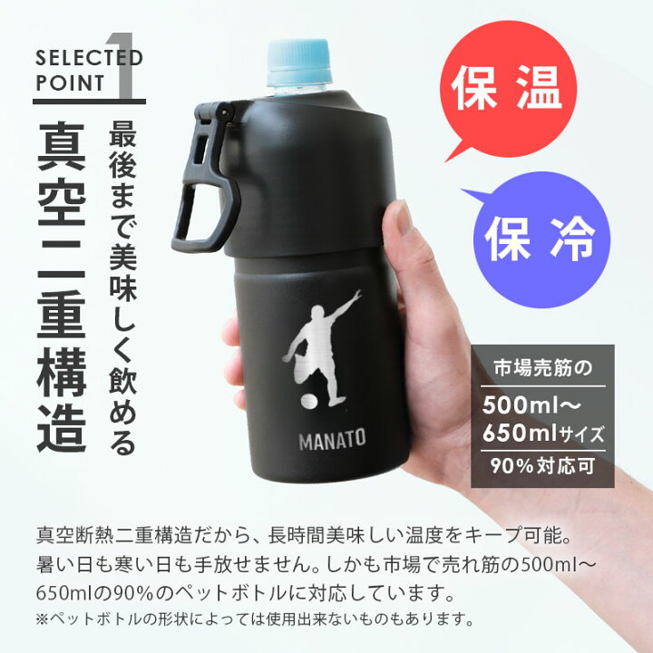 楽天市場】ペットボトルホルダー ペットボトル 保冷 真空 名入れ 