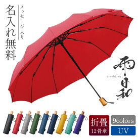 母の日 早期特典 ＼ランキング1位／折りたたみ 傘 名入れ 【 雨日和 - amebiyori - 折りたたみ傘 】 誕生日 プレゼント 実用的 ギフト 雨傘 日傘 レディース 晴雨兼用 風に強い 大きい 12本骨 高級 ブランド 女性 還暦祝い 傘寿 お祝い マブ 送料無料 翌々営業日出荷