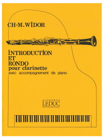 クラリネット楽譜 ヴィドール：序奏とロンド(A.Leduc版)