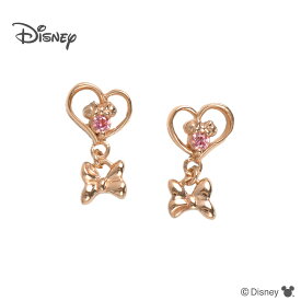 【-3/15迄!!ノベルティプレゼント!!】ディズニー ピアス ミニー シルバー ピンクゴールドコーティング キュービックジルコニア (VPRDSW0008) クリスマス
