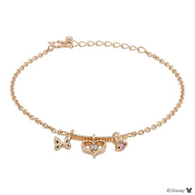 【-3/15迄!!ノベルティプレゼント!!】【ラスト1点】ディズニー ブレスレット ミニー シルバー ピンク キュービックジルコニア ハート リボン プレゼント ギフト (VBLDSW0007) クリスマス