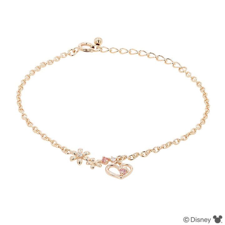 楽天市場】【完売】ディズニー ブレスレット ミニー シルバー ピンク 