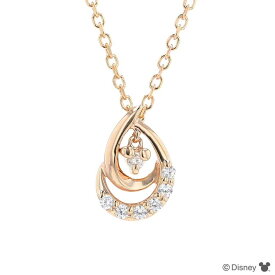 ディズニー ペンダント ネックレス ミッキー シルバー ピンク キュービックジルコニア ドロップ　雫 プレゼント (VPCDSW0014) クリスマス