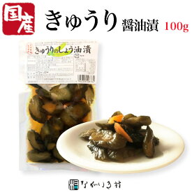 【宮崎産】きゅうりのしょうゆ漬 国産原料 漬物 きゅうり にんじん 内容量100g ご飯のおとも 和食 マクロビ 自然食品 無着色 醤油