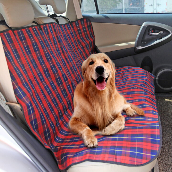 楽天市場 140cmx100cm 大型 後部座席用 カーシート ペット用 シートカバー 後部座席 犬用 チェック柄 ドライブシート 車載シート 車用品 防水 汚れ防止 取り付け簡単 アウトドア マナーシート 中型犬 大型犬 多頭 ペットのlife Styleショップ