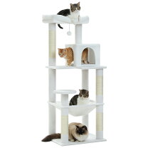 楽天市場】キャットタワー（カラーホワイト）（猫用品｜ペット・ペット 