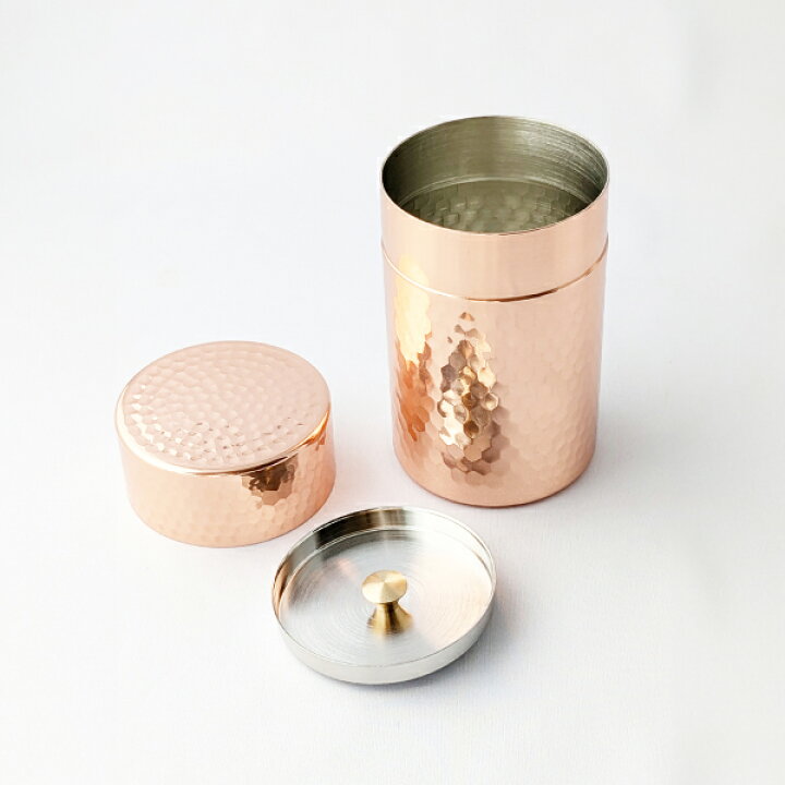 楽天市場】茶葉 保存容器 お 茶缶 燕市 製 銅製茶筒 （小）茶筒 国産 