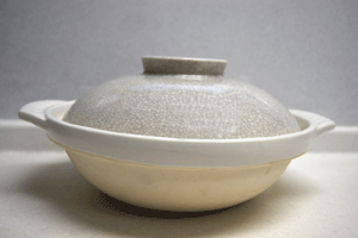 土鍋 10号浅型土鍋 松絵 30cm 有田焼 安楽窯 伝統工芸品【安楽