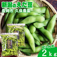 【1000円OFFクーポン】新潟県長岡市産 枝豆　2kg【冷蔵】 久保農園 鮮度 えだまめ エダマメ えだ豆 産地…