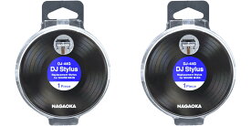 NAGAOKA レコードカートリッジ用交換針 SHURE M44G/M44-7対応 DJ-44G 2個セット