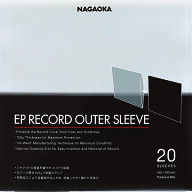 【メール便送料無料】NAGAOKA 7インチ用EPレコードジャケットカバー 20枚入り JC20EP 　厚み100μでしっ…