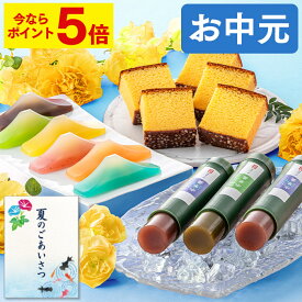 【ポイント5倍★7/26(土)7:59まで】 お中元 ようかん カステラ [ 御中元 ギフト 和菓子 お菓子 スイーツ プレゼント ギフト 食べ物 スイーツギフト ランキング 長崎心泉堂 ] 選べる セット SGVH