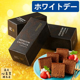 ホワイトデー [ お返し お菓子 チョコ チョコレート スイーツ ギフト 限定 おしゃれ おすすめ 人気 まとめ買い 大量 ばらまき お配り プレゼント 会社 職場 ランキング 長崎心泉堂 ] チョコカステラ ハーフ 0.3号 WDS4