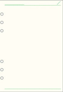 Davinci システム手帳リフィル A5サイズ 無地 ノート